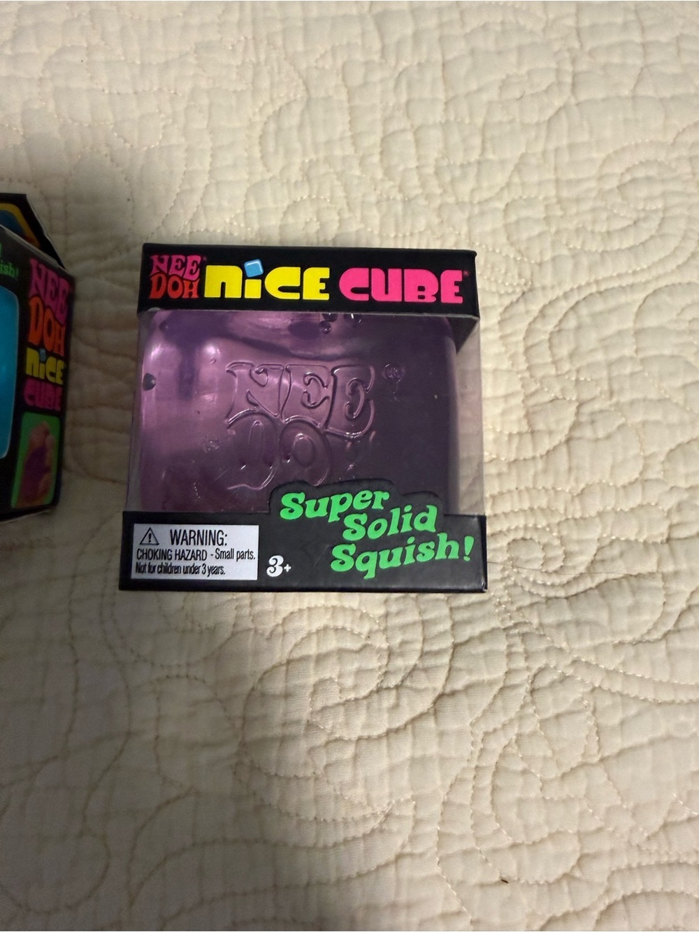 Nee Doh VIRAL Nice Cube Super Solid Squish! You pick one purple or blue! NWB - Picture 3 of 7